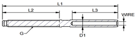 Bluewave Thread Terminal 5/8" for 10mm wire (RH)