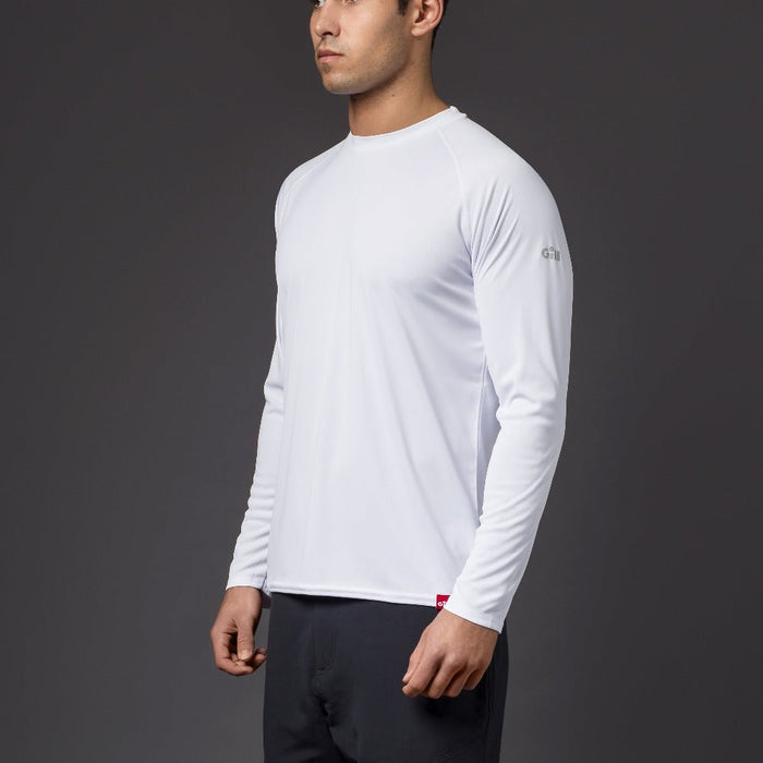 Gill Men's UV Tec Long Sleeve Tee White