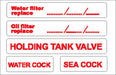 Boat Sticker - Water Filter/Oil Filter (S)