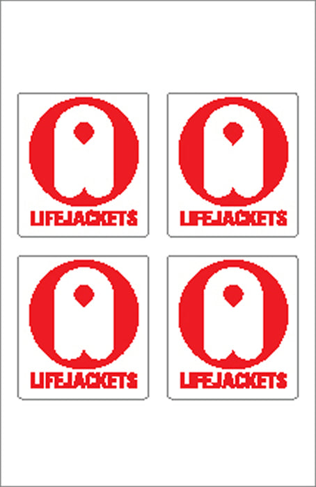 Boat Sticker - Life jacket logo (S)