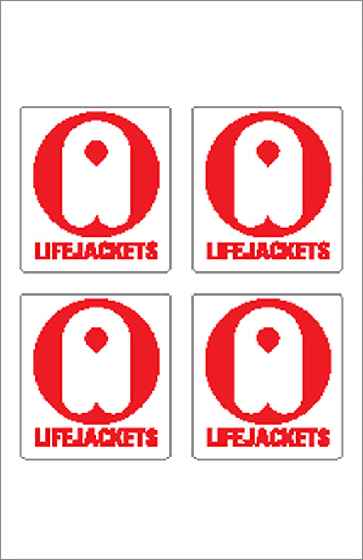 Boat Sticker - Life jacket logo (S)