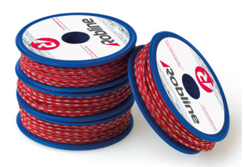 Robline MINI-REELS LEECH LINE 1.7mm red-silver 10m