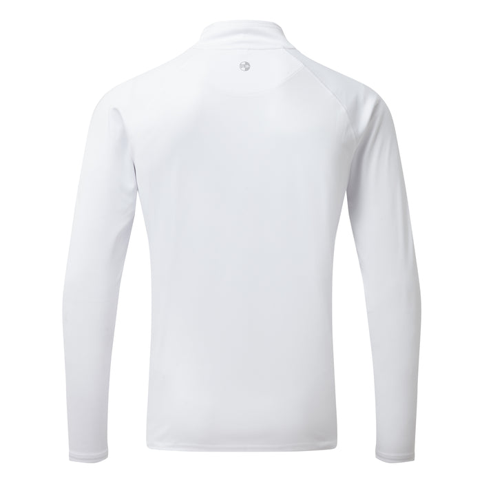 Gill Men's UV Tec Long Sleeve Zip Tee White