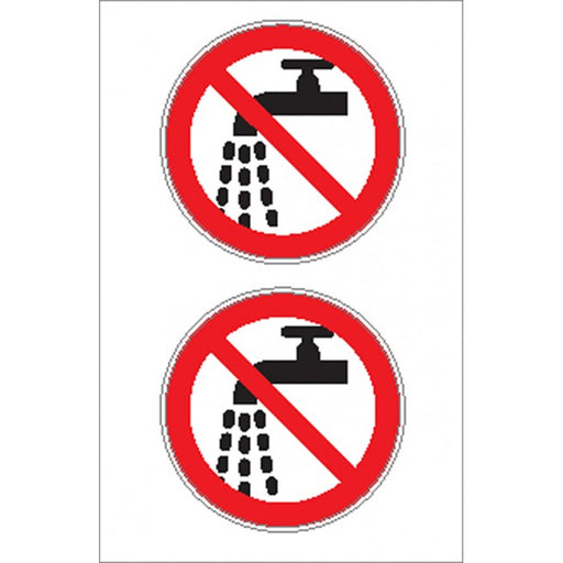 Boat Sticker - Save Water - Round (S)