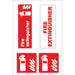 Boat Sticker - Fire extinguisher (L)