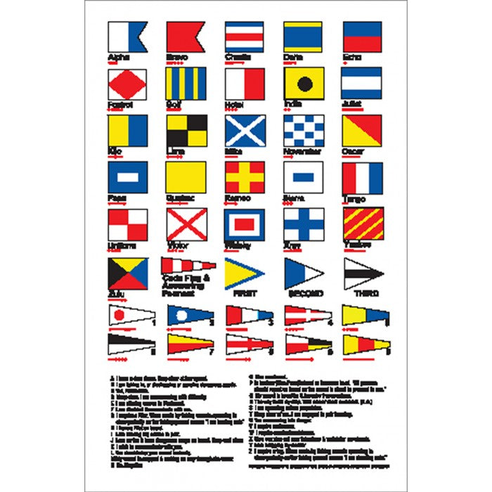 Boat Sticker - Code flags (L)