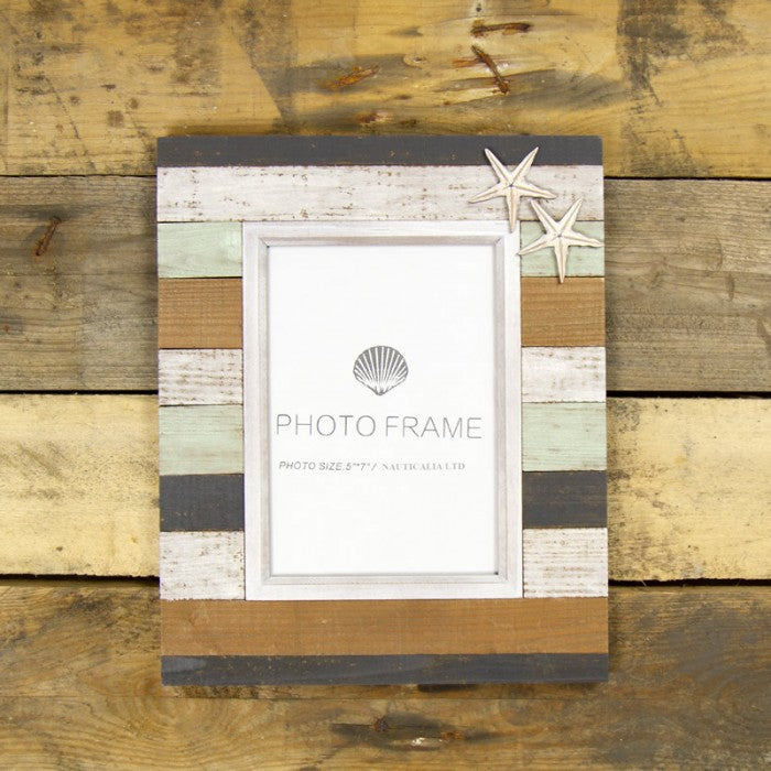 Wooden Plank-style Photo Frame 27x23cm