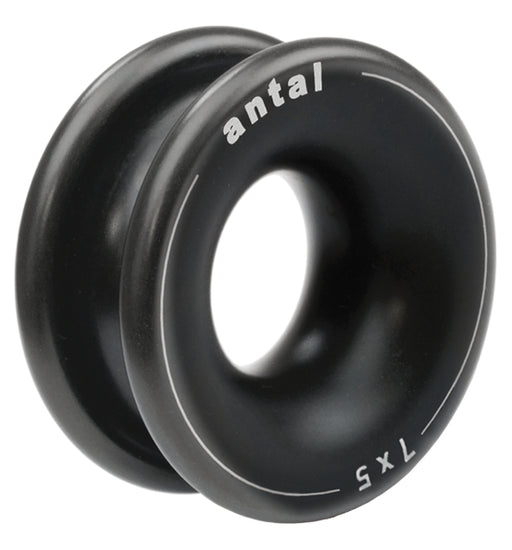 Antal  R07.05  Ring realized in hard black anodized aluminum, hole Ø 7