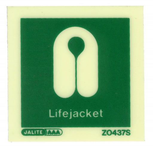 Life Jacket Sign (50x50mm)