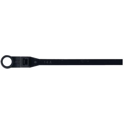 Seachoice BLK NYLN TIE W/ HOLE 8 (25PK)