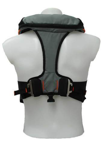 Team O Backtow 170N OFFSHORE Lifejacket Harness Sprayhood Light Auto Pro Grey